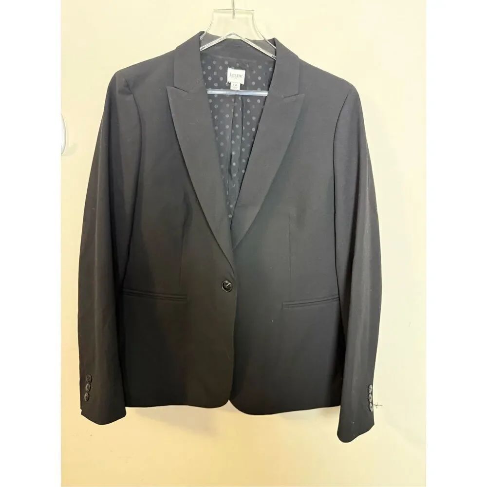 J Crew AS672 Ruby Blazer Black Women’s. 14